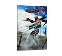 JUBHGGU Póster decorativo de Ninja Gaiden 2 videojuegos, lienzo para pared e impresión artística moderna para dormitorio familiar, 60 x 90 cm