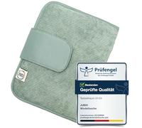 Jubi Bolsa para pañales con cambiador para viajes con mucho espacio - Bolso cambiador pequeño - Cord Mint (cierre de )