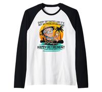 Jubilación 2025 Cada sorbo Sabe como si no Fuera mi Problema Camiseta Manga Raglan