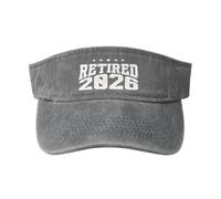 Jubilación 2026 Jubilado 2026 No Es Mi Problema Visera Sombrero Sombrero Abierto Ajustable Unisex Visera Deportiva para Mujer Hombre Adultos