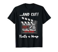 Jubilación 2027 Retirado The Final Edit Funny Film Clapper Camiseta