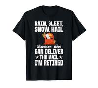 Jubilación de Cartero Jubilado Gracioso del Trabajador Postal Camiseta