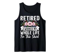 Jubilación Divertida Trabajé Toda mi Vida por Esto Camiseta sin Mangas