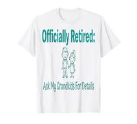 Jubilación Divertido Oficialmente Retirado Pide a Mis Nietos DET Camiseta