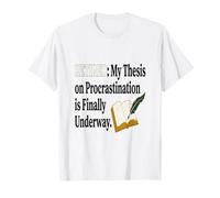 Jubilación Divertido Retirado Mi tesis sobre la procrastinación es Fin Camiseta
