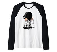 Jubilación Hockey sobre Hielo Disco Retirado Camiseta Manga Raglan