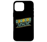 Jubilación Jubilado Libertad definición Anciano Anciano Carcasa para iPhone 16 Pro MAX