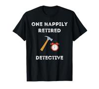 Jubilación temprana del Trabajo del Detective de la policía privada Jubilado Divertido Camiseta