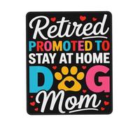 Jubilada Ascendida A Mamá De Perro Que Se Queda En Casa Alfombrilla De Escritorio Agradable Mouse Pad Lavable Mousepad para Oficina Hogar Ordenador 25X30Cm