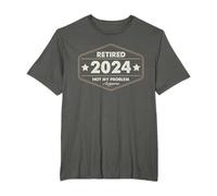 Jubilado 2024 Ya no es mi problema Jubilación vintage Camiseta