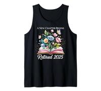Jubilado 2025 Un nuevo capítulo comienza la fiesta de jubilados Camiseta sin Mangas