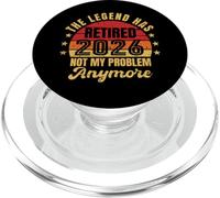 Jubilado 2026 Ya no es mi problema Divertido Jubilación Hombres Papá PopSockets PopGrip para MagSafe
