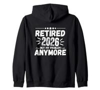 Jubilado 2026 Ya no es mi problema Hombres Papá Jubilación Sudadera con Capucha