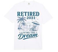 Jubilado 2031 Viviendo el sueño Comfort Colors Adult Heavyweight T-Shirt