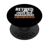 Jubilado bajo nueva administración Ver libro de café para jubilación PopSockets PopGrip Adhesivo