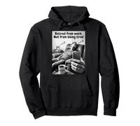 Jubilado del Trabajo, No por Estar Cansado Humor De Jubilado Sudadera con Capucha