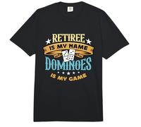 Jubilado Es Mi Nombre Dominó Es Mi Juego Jugar Dominó Dominó Comfort Colors Adult Heavyweight T-Shirt