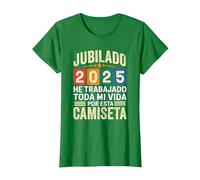 Jubilado Fiesta de jubilación 2025 Leyenda se Jubila Padre Camiseta, Mujer, Verde Kelly, XXL