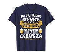 Jubilado Mágico | Pensionista | Pensión | Hombre Jubilacion Camiseta, Hombre, Azul Marino, S