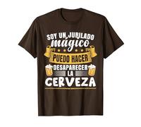 Jubilado Mágico | Pensionista | Pensión | Hombre Jubilacion Camiseta, Hombre, Marrón, XXL