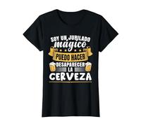 Jubilado Mágico | Pensionista | Pensión | Hombre Jubilacion Camiseta, Mujer, Negro, XL
