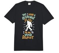 Jubilado Sí Tengo un Plan de Jubilación Planeo Encontrar Bigfoot Comfort Colors Adult Heavyweight T-Shirt