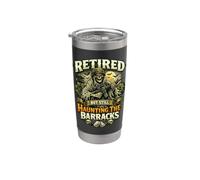 Jubilado Todavía inquietante Cuartel Militar Fantasma Veterano EE.UU Vaso térmico de acero inoxidable de doble pared
