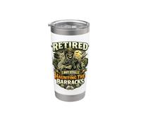 Jubilado Todavía inquietante Cuartel Militar Fantasma Veterano EE.UU Vaso térmico de acero inoxidable de doble pared