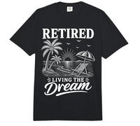 Jubilado Vivir El sueño Beach Vacaciones Jubilación Comfort Colors Adult Heavyweight T-Shirt