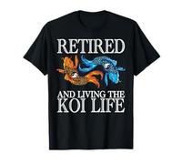 Jubilado y viviendo la Vida Koi Camiseta