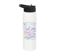 Jubilado Ya no es mi problema Fiesta de jubilación Stainless Steel Insulated Water Bottle