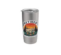 Jubilado Ya no es mi problema RV Camping Camper Jubilación Vaso térmico de acero inoxidable de doble pared
