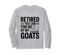 Jubilado You Can Find Me by My Goats Farm Life Fun Manga Larga