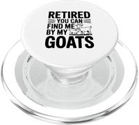 Jubilado You Can Find Me by My Goats Farm Life Fun PopSockets PopGrip para MagSafe