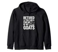 Jubilado You Can Find Me by My Goats Farm Life Fun Sudadera con Capucha