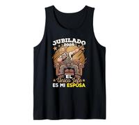 Jubilation Hombre Jubilado El Único Jefe es Mi Esposa Camiseta sin Mangas
