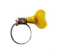 Jubilee Clips, 10 abrazaderas de manguera de acero inoxidable con mango de plástico, abrazadera de tubo ajustable para cableado de tubería de agua (19-29 mm)