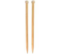 JubileeYarn - Agujas de tejer de bambú, tamaño jumbo, 18 mm de largo, 1 par