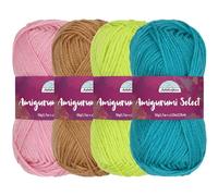 JubileeYarn Amigurumi Select Yarn - Baby Acrylic - Shades of Contrast Colors B - 4 Skeins