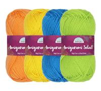 JubileeYarn Amigurumi Select Yarn - Hilo acrílico para bebé, surtido de inspiración 85, 4 madejas