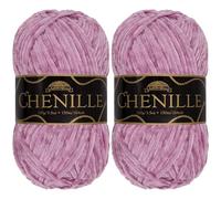 JubileeYarn Hilo de chenilla, peso peinado, 100 g/madeja (2 madejas, 121 Zenzai)