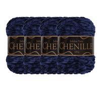 JubileeYarn - Hilo de felpilla - Peso de estambre - 100 g/pastel - Corazón del océano - 4 pasteles