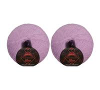 JubileeYarn Mohair Elixir - Ovillo de lana para bebé, 50 g, mezcla de lana para bebé, color morado (Purple People Eater), 2 ovillos