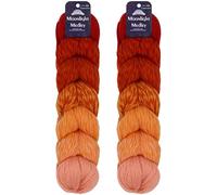 JubileeYarn Moonlight Medley - Ovillo de lana merino de 200 g/Hank - Aries - 2 madejas