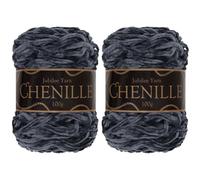 JubileeYarn - Ovillo de chenilla, peso peinado, 100 g/pastel, Cabernet Sauvignon, 2 pasteles