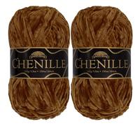 JubileeYarn - Ovillo de felpilla, peso peinado, 3.53 oz/madeja (2 madejas, 102 espresso)