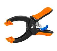 Jubilofex Abrazadera de madera de trinquete, abrazaderas de mano de resorte de trinquete resistentes, asas antideslizantes, clips de fijación de carpintero para montaje de muebles de construcción de