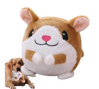 Jubilofex Active Moving Pet Plush Toy for Dogs | Bouncing Plush Hamster - Toy Interactive Electronic Washable Plush Rabbit Shake Bounce Toys for Cats