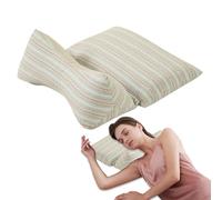 Jubilofex Almohada Cervical con forma de hueso para perro, cojín ergonómico de trigo sarraceno para el cuello, viaje, soporte liurgico para dormir, casa, coche, oficina, sofá, avión