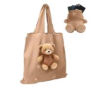 Jubilofex Bolsa de Compra de Animales de - Bolso Plegable, Bolsa de Transporte | Lindo Bolso de comestibles de Juguetes de Peluche, Saco de Viajes ecológico Reutilizable para Mujeres para niños, or